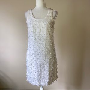 NWT Vineyard Vines Textured Nautical Scallop Shift Dress White 2